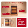 Lifelong 1200W Quartz Room Heater | Three Heating Modes