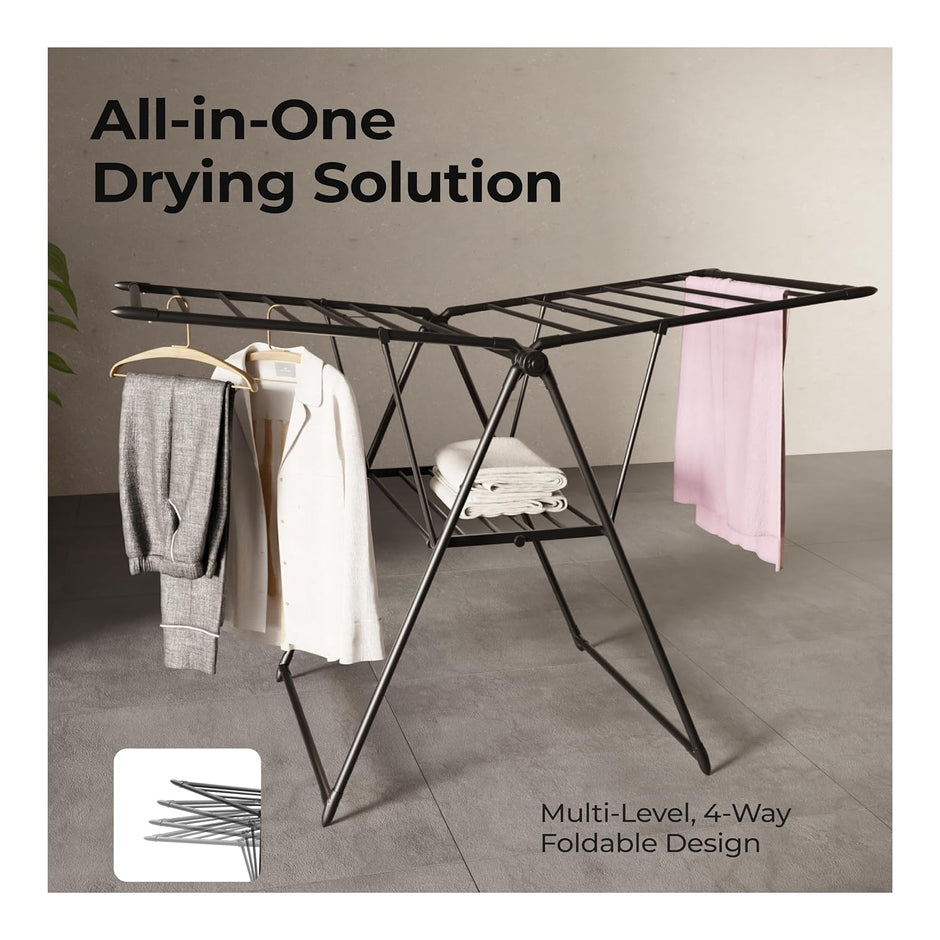 Lifelong Foldable Cloth Drying Stand | Rack for More Drying Space