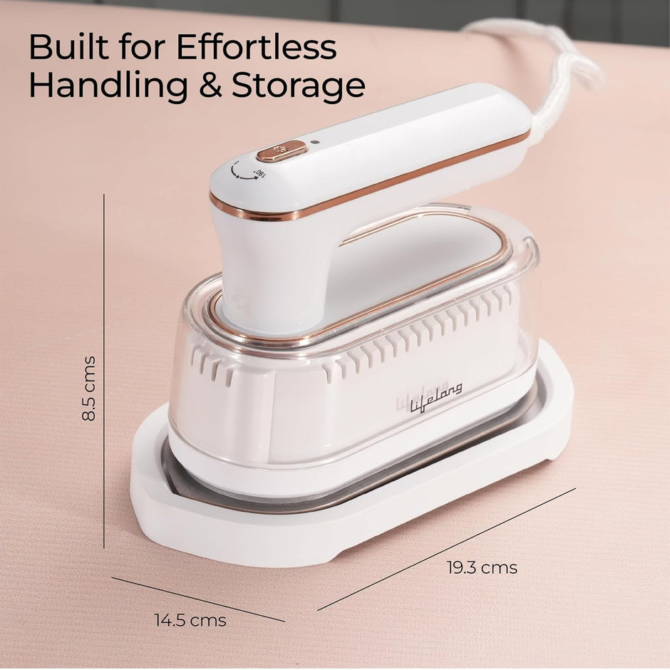 Lifelong 1250 Watt Garment Steamer for Clothes | Handheld Garment Steamer with Rest Stand for Iron