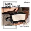 Personalised Travel Pouch – Water-Resistant Toiletry Bag (Black)