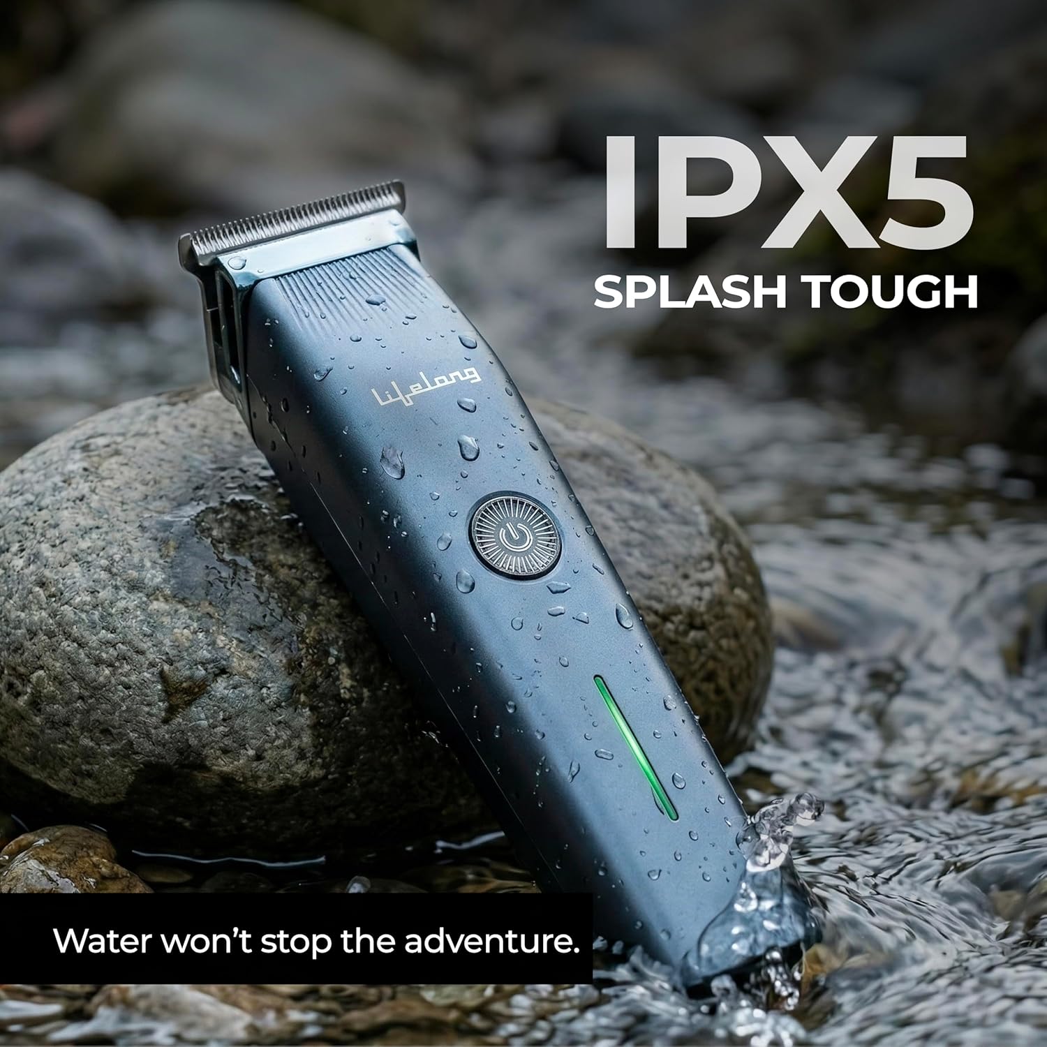 Lifelong Waterproof All-in-One Grooming Kit for Men with Type-C Charging