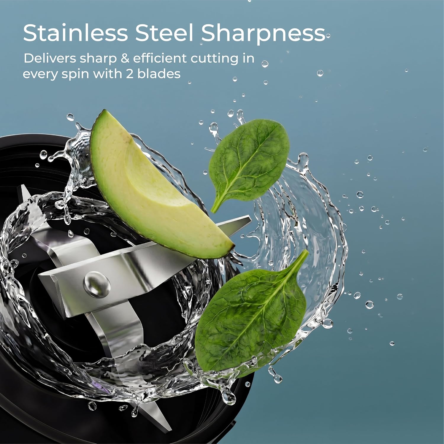 Lifelong Nutri Blender with 2 Jars (300ml, 500ml) | 450W Motor, 2 SS Blades(4 & 2 Leaf), 2 Lids(Strong & Sprinkler)