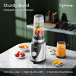 Lifelong Nutri Blender with 2 Jars (300ml, 500ml) | 450W Motor, 2 SS Blades(4 & 2 Leaf), 2 Lids(Strong & Sprinkler)