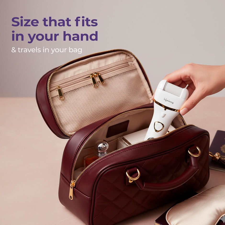 Lifelong 14-in-1 Electric Callus Remover for Feet | Rechargeable Pedicure Machine with Dead Skin Remover, Crack Heel Repair & Waterproof Design