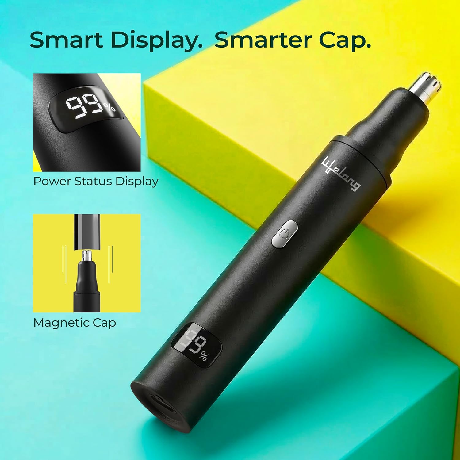 Lifelong Rechargeable Nose & Ear Trimmer for Men & Women with 1.5Hr Runtime