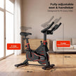 Lifelong Magnetic Spin Fitness Bike | 8kg Flywheel | 9-Level Adjustable Resistance | Heart Rate Sensors | Indoor Exercise Cycle | Stationary Bike | Cardio Workout Equipment | Max User Weight 120 kg