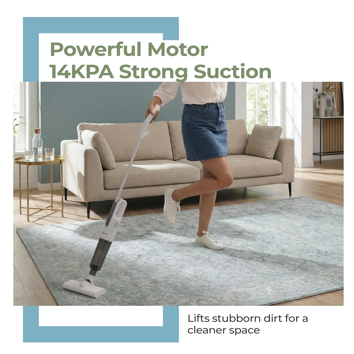 Lifelong 2-in-1 Handheld & Stick Vacuum Cleaner | 14KPA Suction