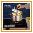 Lifelong Idli Cooker 4 Plate | 16 Idlis | Stainless Steel Idli Cooker, Induction And Gas Stove Compatible Idli Maker (LLIDCKR04, Steel Silver), 5 Litres