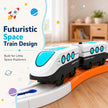 Lifelong Space Theme Train Set with Lights, Sounds & DIY Track Play for Kids