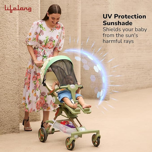 Cuppy 360° Rotating Seat Baby Stroller