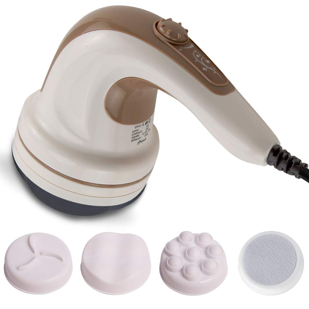 Electric Handheld Full Body Massager with 4 Massage Heads