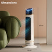 Lifelong PTC Room Heater for Home in Winter | 2000W with Humidification | Bedroom Electric Heater with RGB Light & Remote | 2in1 Fan Mode & Warm Wind | Low Noise, Energy Efficient & Portable Heater
