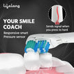 Lifelong LLDC45 Ultra Care Battery Operated Toothbrush With Replacement Head, Blue