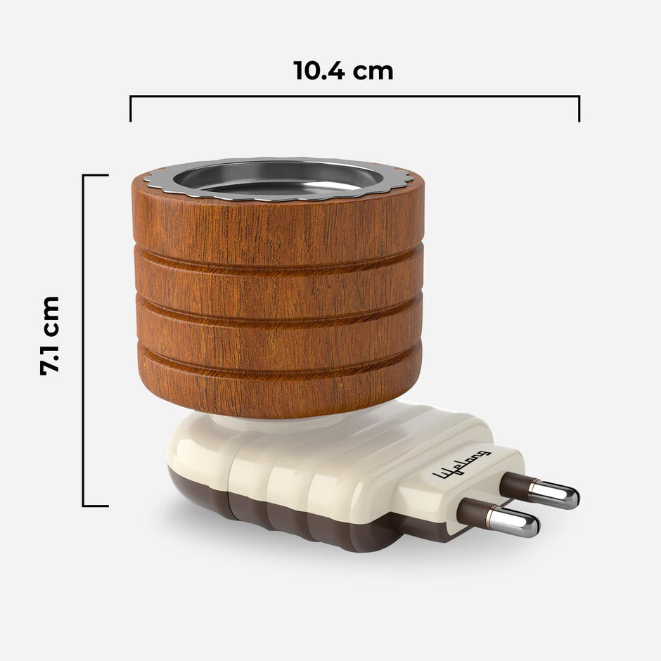 Lifelong Camphor Lamp | Electric Diffuser Burner for Home | Incense Oud Aroma | Room Freshener with Fragrance Oil & Portable Stand used as an Aromatherapy Device & as an Odour Eliminator for Relaxation