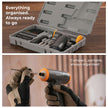 Lifelong Rechargeable Screwdriver Tool Kit Set with Drill Bits for Home Use - 35 Pcs | 4.0 V & 250 RPM |Cordless Portable Tool Box with LED Worklight, Long & Extendable Bits for Hard to Reach Place