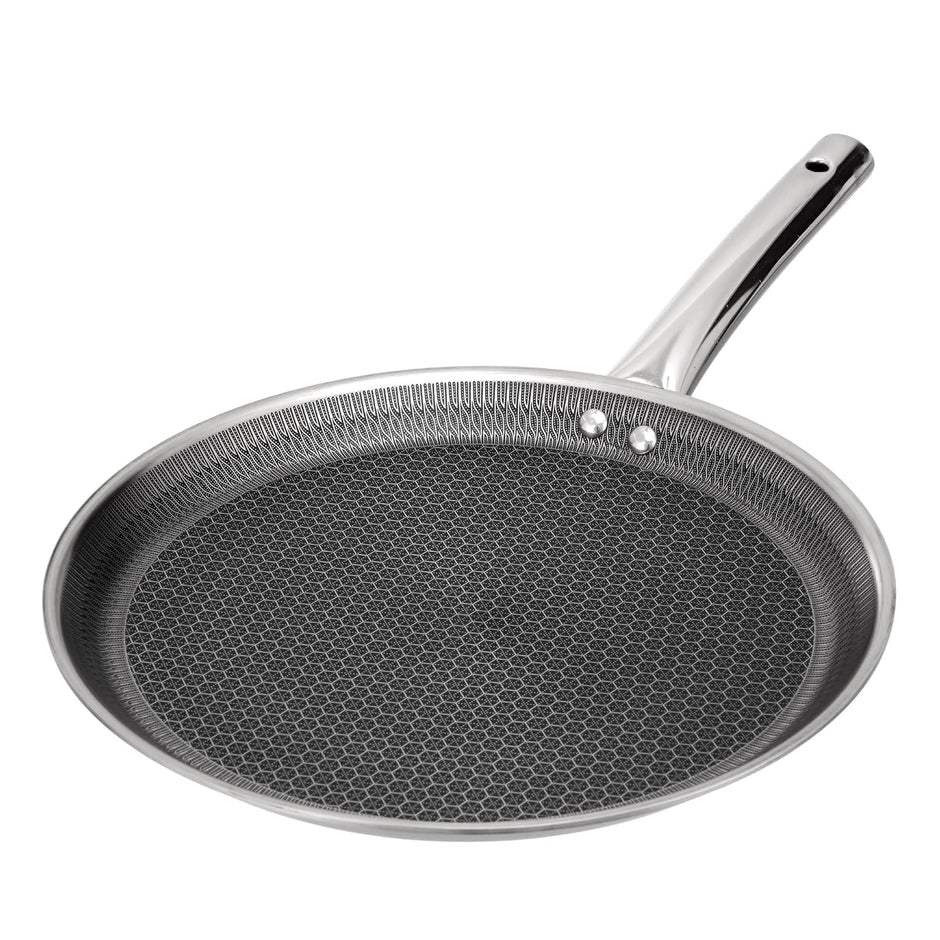Lifelong Triply Honeycomb Dosa Tawa 30 Cm| 3-Layered SS Construction | Nonstick Coating