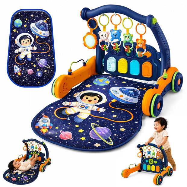 Lifelong Astro 2-in-1 Baby Playgym & Walker with Music, Lights & Hanging Toys