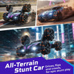 Lifelong 6x6 RC Stunt Car with Smoke, Lights, 360° Spin & Rechargeable Battery