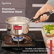 Lifelong Stainless Steel Heavy Bottom Saucepan | 1.5L, 17cm Saucepan with Handle | Milk & Tea Boiling Pot for Kitchen | Induction & Gas Stove Compatible | Durable and Easy to Clean (LLSSP17)