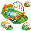 Lifelong Jungle Piano Playgym with Lights, Music & Tummy Time Activity Mat
