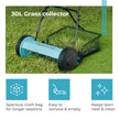 Lifelong 16-Inch Manual Lawn Mower, 5-Blade Reel Cutter with 30L Grass Catcher