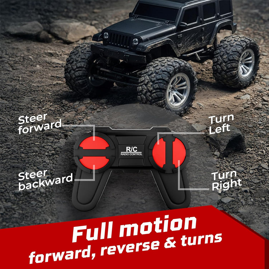 Lifelong Cuppy 4x4 Off Road RC Monster Car with Type-C Rechargeable Battery