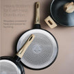 Lifelong 3 Piece Die-Cast Cookware Set With Common Lid & Wooden Spatula
