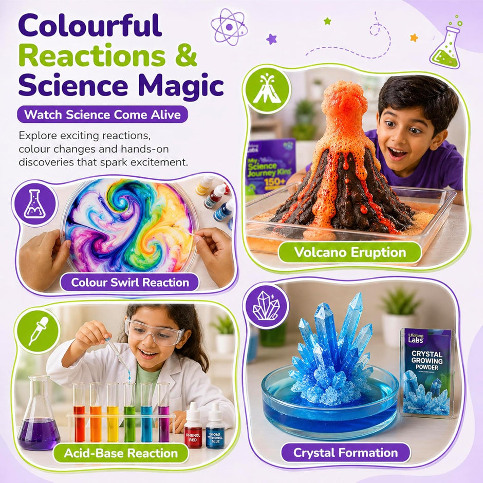 Lifelong Labs Science Kit | 150+ STEM Experiments for Kids Ages 6-15