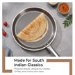 Lifelong Triply Honeycomb Dosa Tawa 30 Cm| 3-Layered SS Construction | Nonstick Coating