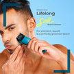 Lifelong Cordless Beard Trimmer with Adjustable Settings and Stainless Steel Blades