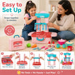 Lifelong Compact Kitchen Play Set with Portable Suitcase & 28 Cooking Accessories