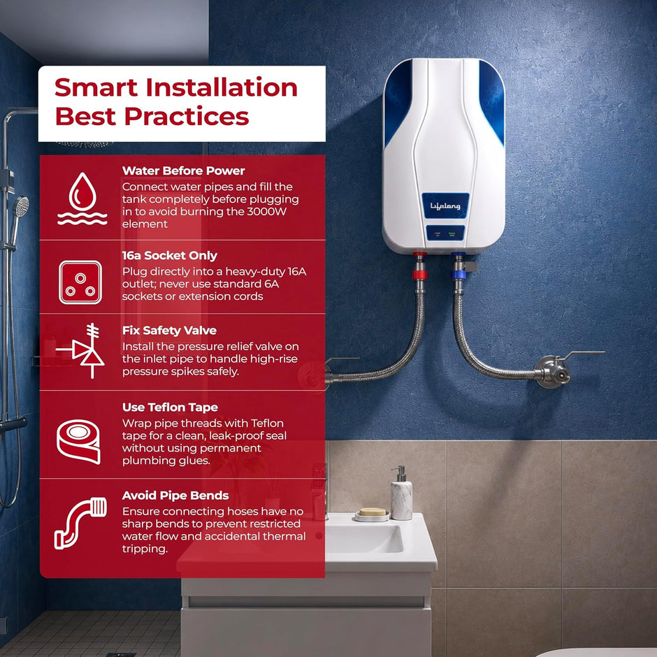 Lifelong Veloz 5.9L 3000W Instant Water Heater Geyser