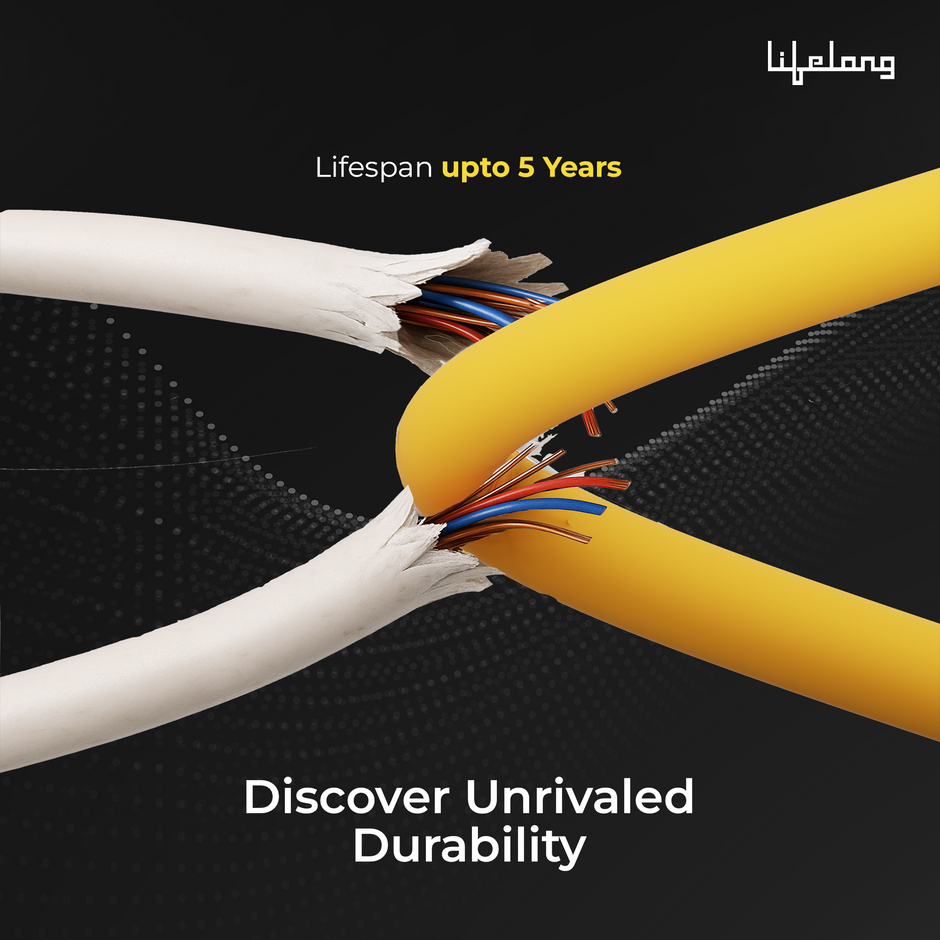 Lifelong Electronics 66W PD USB Type A to Type C Fast Charging Cable | High Speed Transfer Data Cable | Aluminum Alloy, Strong PVC & Tangle Free | iPhone 16/15/14, Android, Laptop, Tablet etc | 1.25M