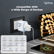 Lifelong Electronics 2500W Universal Travel Adapter All in One | 3 Type-C 45W PD & 2 USB-A 18W QC 3.0 | Dual Fuse Protection | 180+ Countries - Europe/US/Asia etc | International Socket