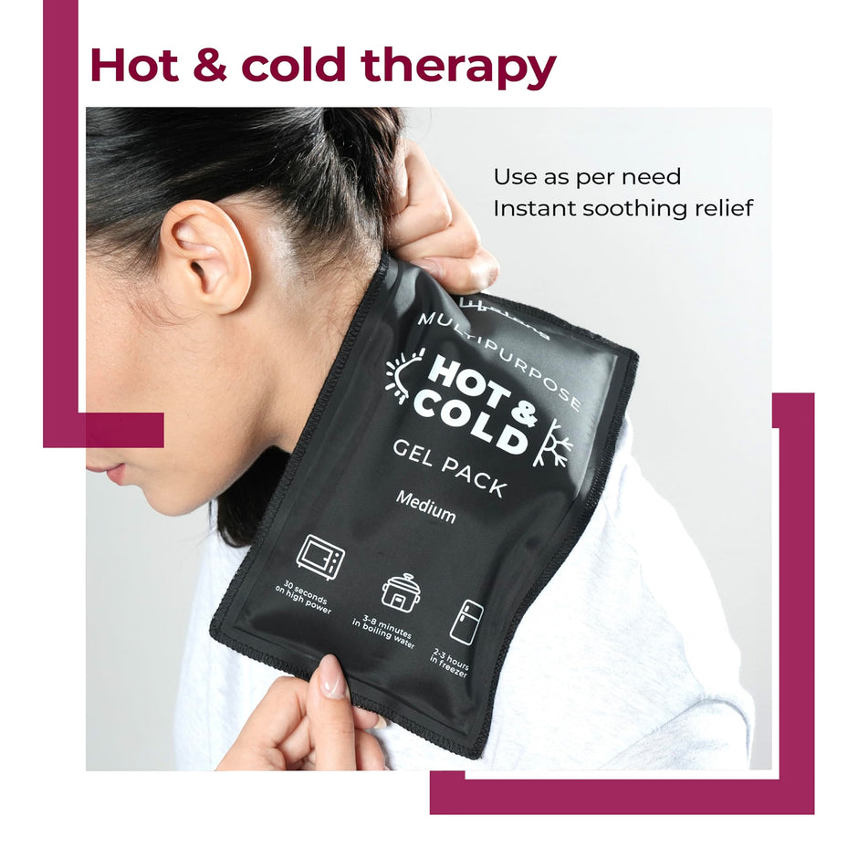 Lifelong Reusable Hot and Cold Gel Pack for Pain Relief |Flexible Ice Pack for Injuries, Knee, Shoulder, Back & Neck|Hot & Cold Therapy Gel Pack for Swelling, Muscle Pain & Recovery