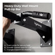 Lifelong Pull Up Bar Wall Mounted | 200kg Capacity| Foam Grip Pull Up Bar for Home | Gym Equipment for Home Workout| Triangle Support | Strong Wall Base| Pull up Bar for Home for Kids, Men & Women