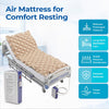 Lifelong Anti-Decubitus 100-Bubble Air Mattress with Pump | Medical Grade PVC Inflatable Air Bed for Patients| Waterproof Anti Bedsore Air Mattress | 6-Min Inflation & Deflation Cycle| Home/Hospital