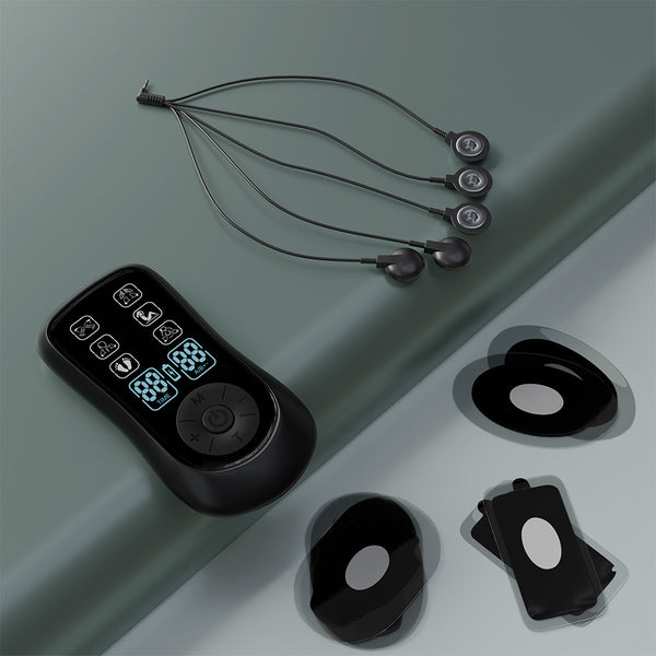 Dual Channel TENS + EMS Wireless Massager with 10 Gel Pads