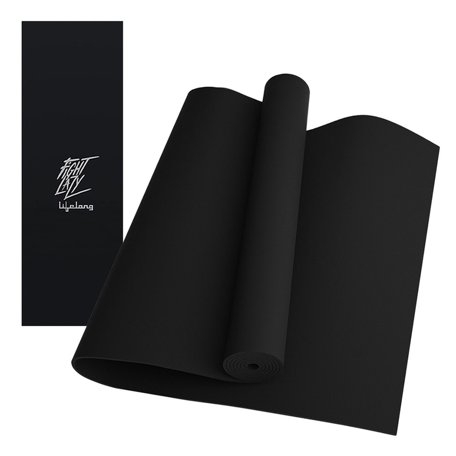 Lifelong Yoga mat for Women & Men EVA Material 8mm Black Anti Slip for Gym Workout