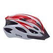 LLFAH02 Adjustable Cycling Helmet with Detachable Visor (Red/ White)