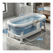 Lifelong Bath Tub for Adults & Kids | Foldable & Large Bathtub for Bathroom with Temperature Meter, Massage Rollers, etc | Ideal for Steam Bath & Spa for Home | Comes with Laptop & iPad Holder