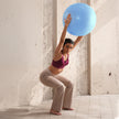 Lifelong 75cm Anti-Burst Gym Ball with Foot Pump – Yoga, Workout, Balance & Pregnancy Ball (Blue)