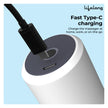 Lifelong Flathead Cordless Massager | Rechargeable Body Massager for Pain Relief | 4 Heads for Targeted Therapy | 6 Speed Levels | Full Body Electric Percussion Massager for Adults & Children