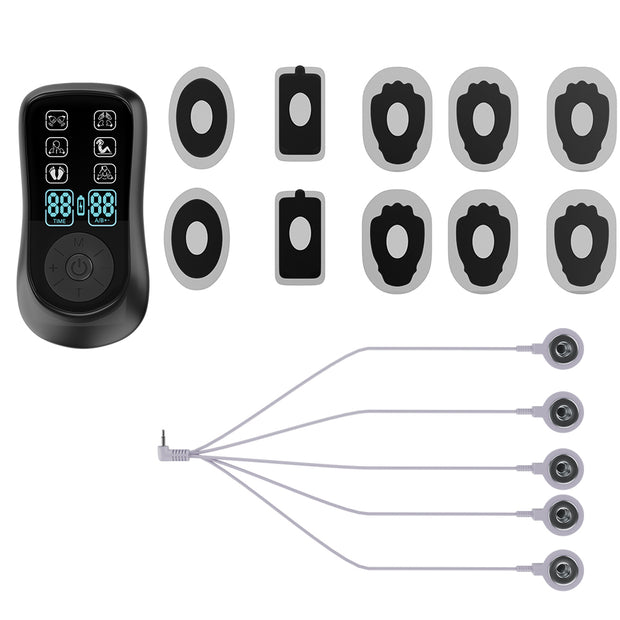 Dual Channel TENS + EMS Wireless Massager with 10 Gel Pads