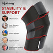 Lifelong LLOKB09 High Quality Knee Brace pair with 6 Gel Packs for Hot & Cold compression