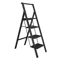 4-Step Foldable Steel Ladder with Handle