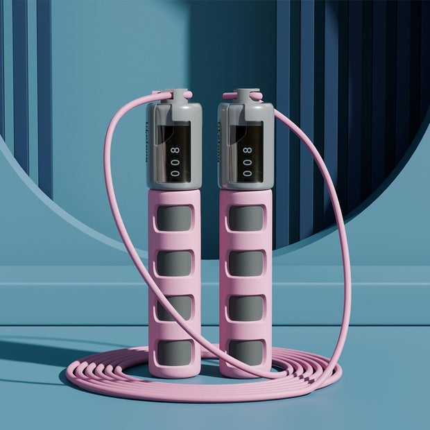 Lifelong Adjustable Skipping Rope with Counter – 290cm PVC Jump Rope (Pink)