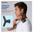 Lifelong Flathead Massager | Body Massager for Pain Relief | 4 Specialized Heads for Targeted Therapy | 4 Speed Levels | Full Body Electric Percussion Massager for Adults & Children