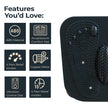 Lifelong Leg, Calf & Foot Massager Machine for Pain Relief | Therapy Vibration Massager with Acupressure Mat for Blood Circulation|Muscle Relaxer Machine with Adjustable Speed for Home|15Min Auto Off