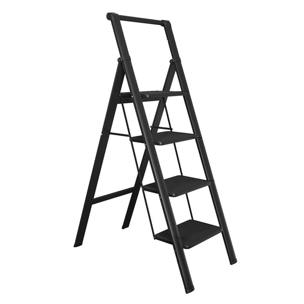 4-Step Foldable Steel Ladder with Handle